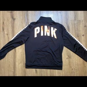 Long sleeve black quarter zip from PINK